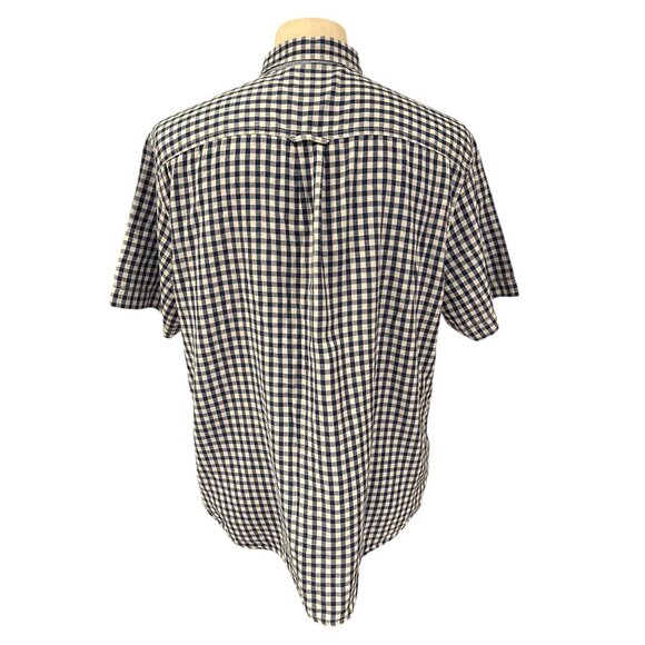 Tommy Bahama Mens Blue & White Gingham Button-Up Short Sleeve Shirt Size M - Picture 3 of 9